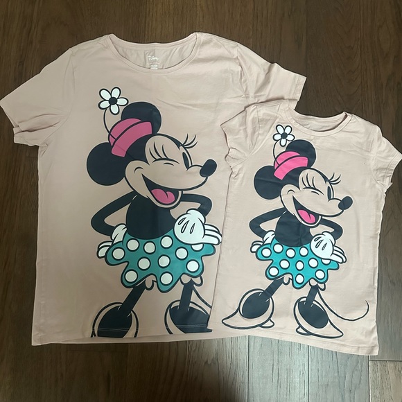 Disney Minnie Mouse Mom Daughter Matching Tshirts - Picture 1 of 3